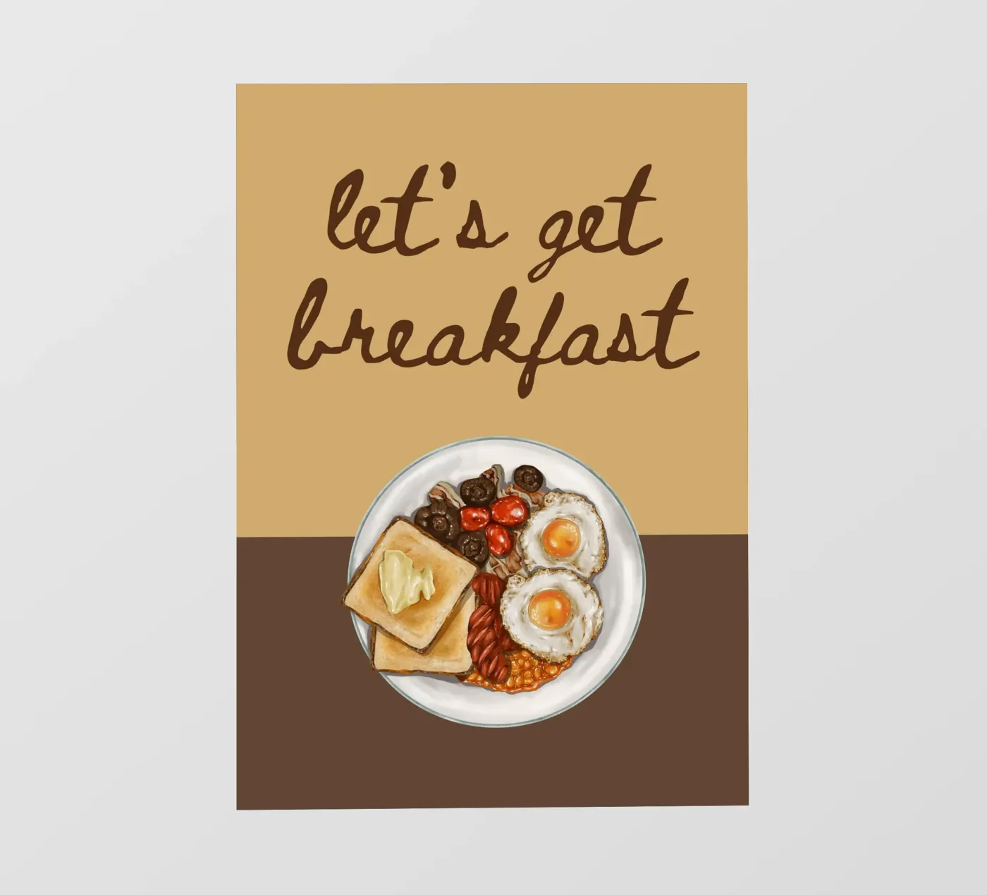Let's get breakfast backlit folie van PinkCandyWalls
