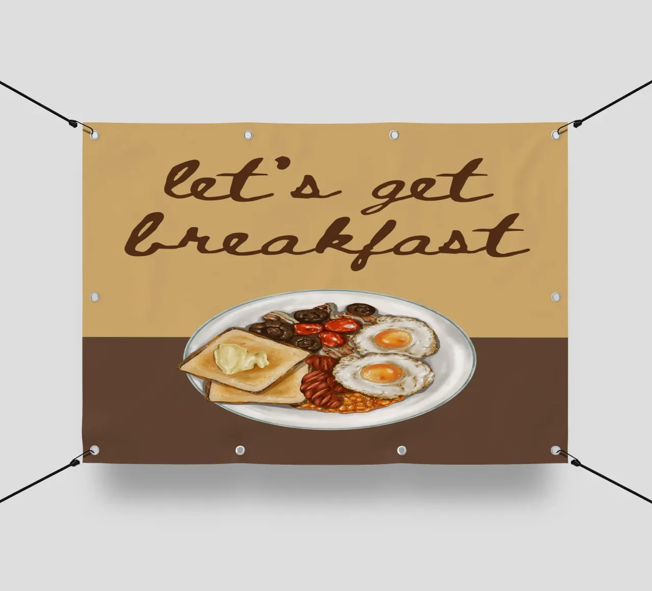 Let's get breakfast telo in pvc da PinkCandyWalls