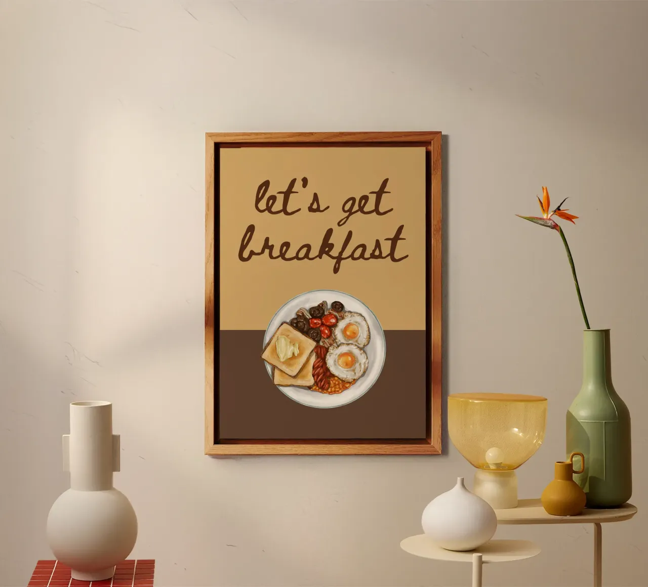 Let's get breakfast alluminio dibond da PinkCandyWalls