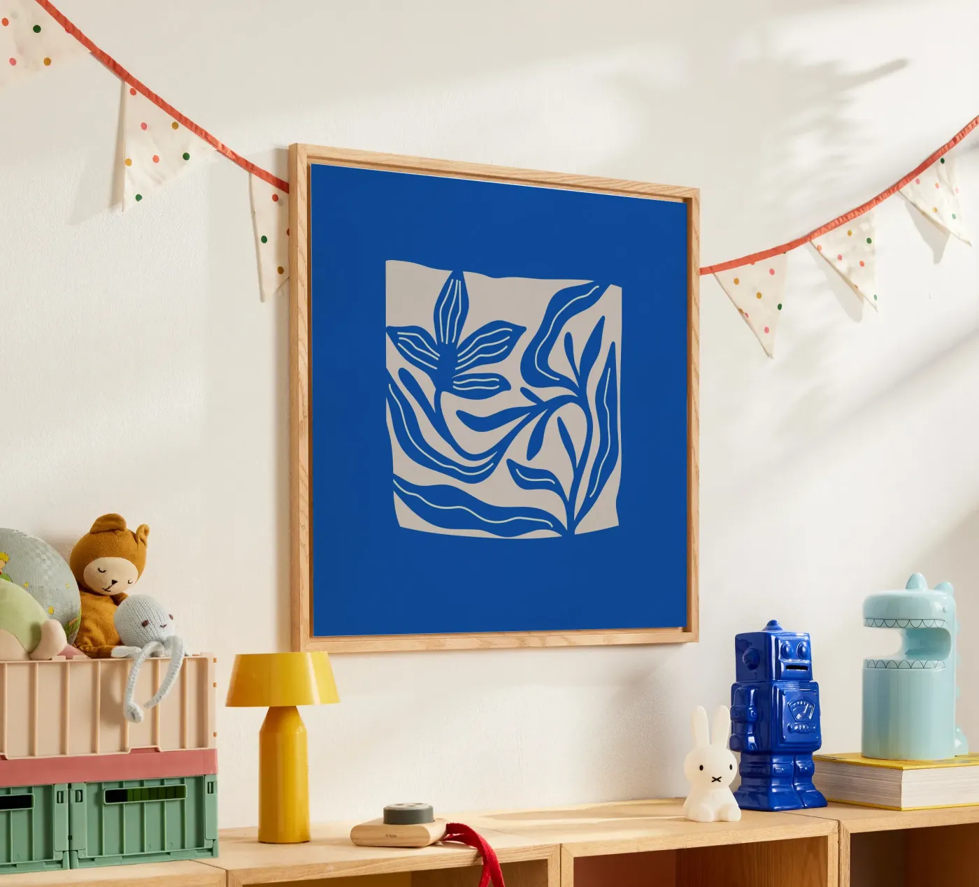 Flower Blue acrylic glass by PurePeachStudio