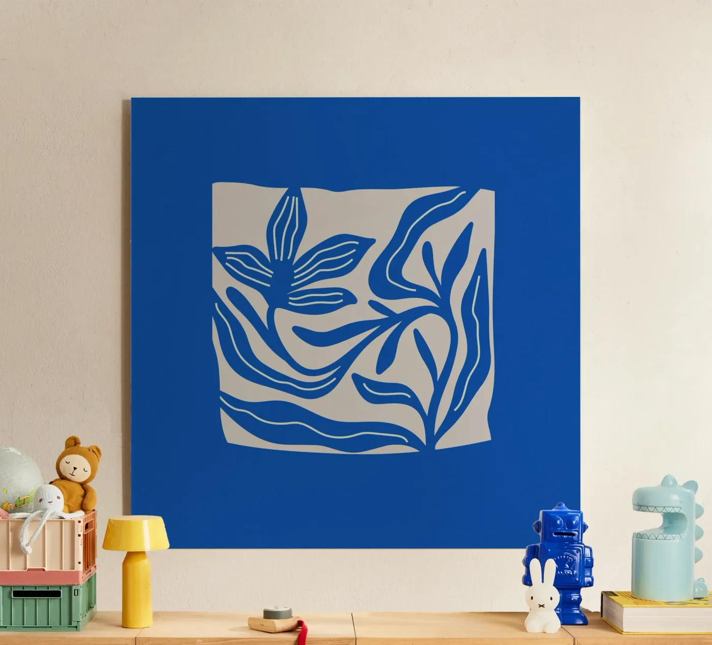 Flower Blue acrylic glass by PurePeachStudio