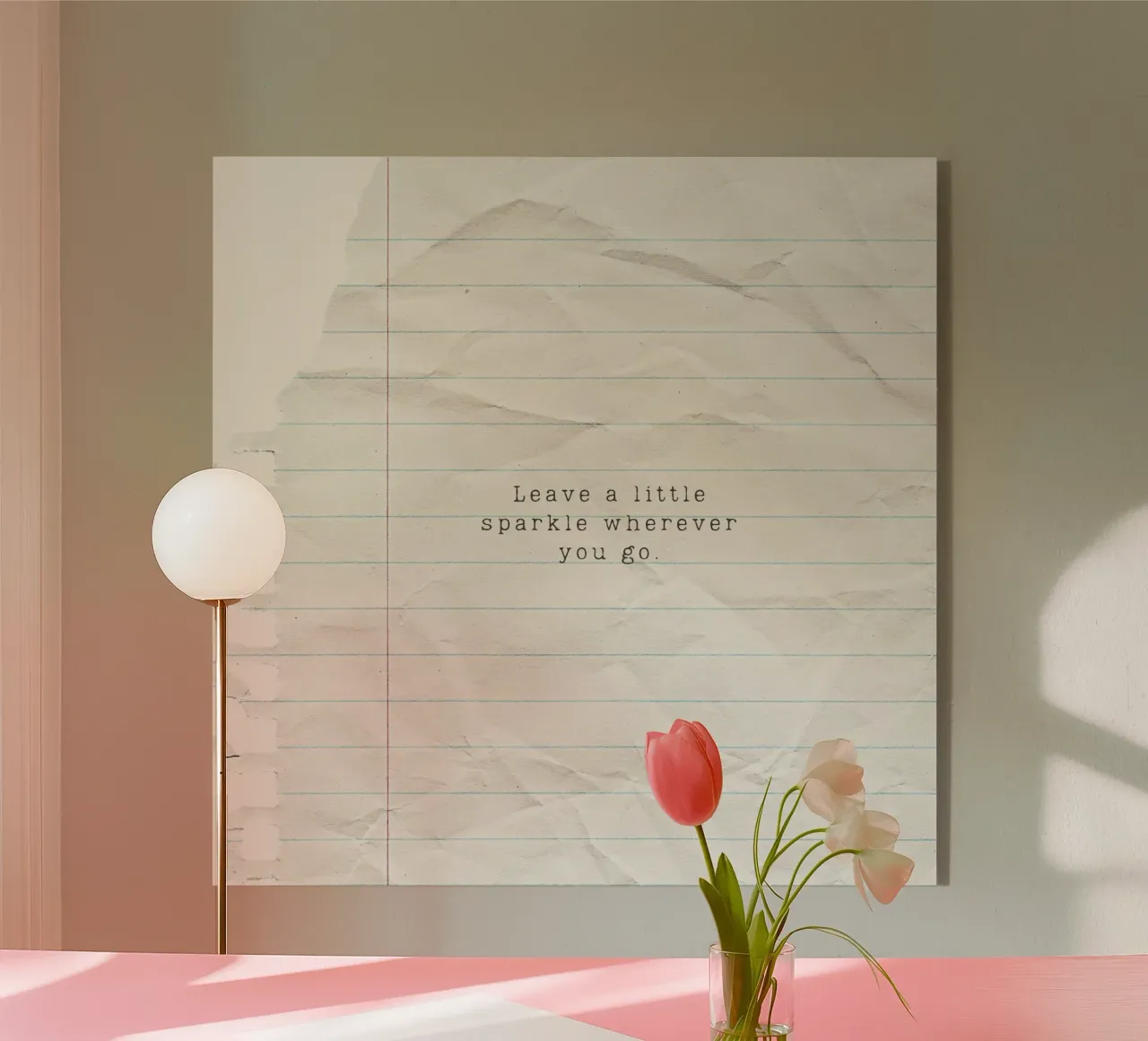 Leave a little spark plexiglass da PurePeachStudio
