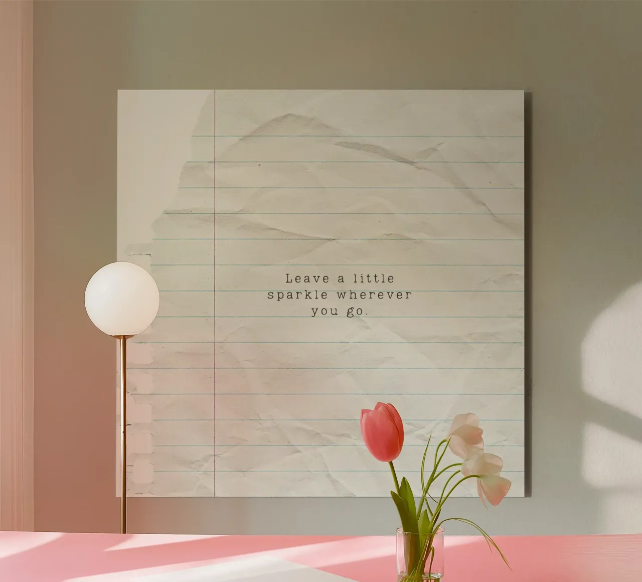 Leave a little spark alluminio dibond da PurePeachStudio