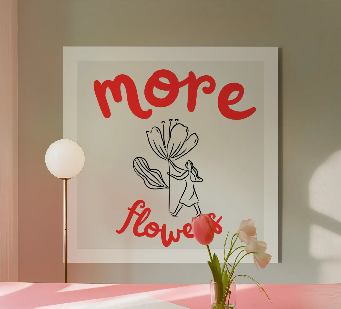 more flowers. please. acryl van PurePeachStudio