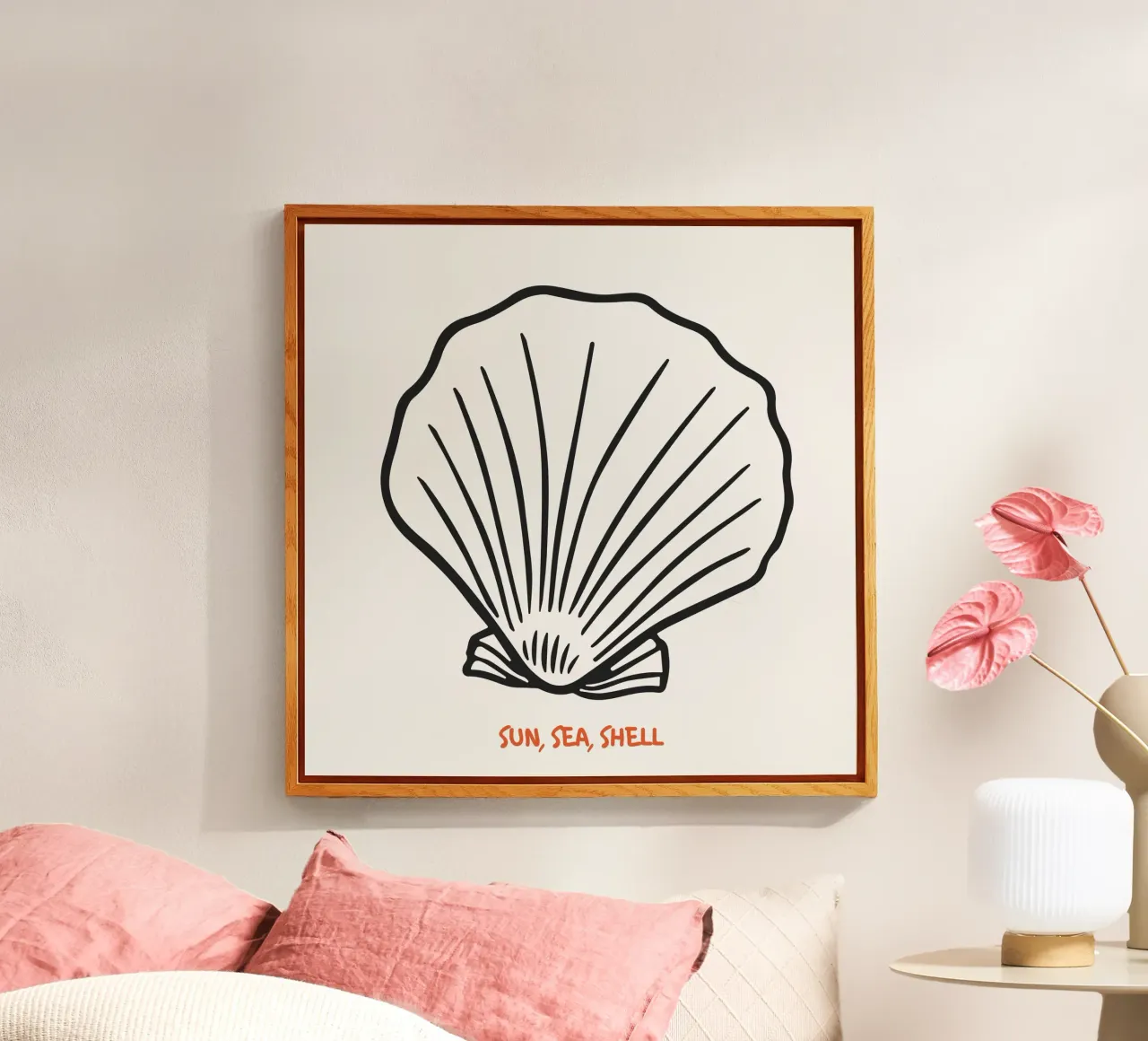 sea, sun, shell plexiglass da PurePeachStudio