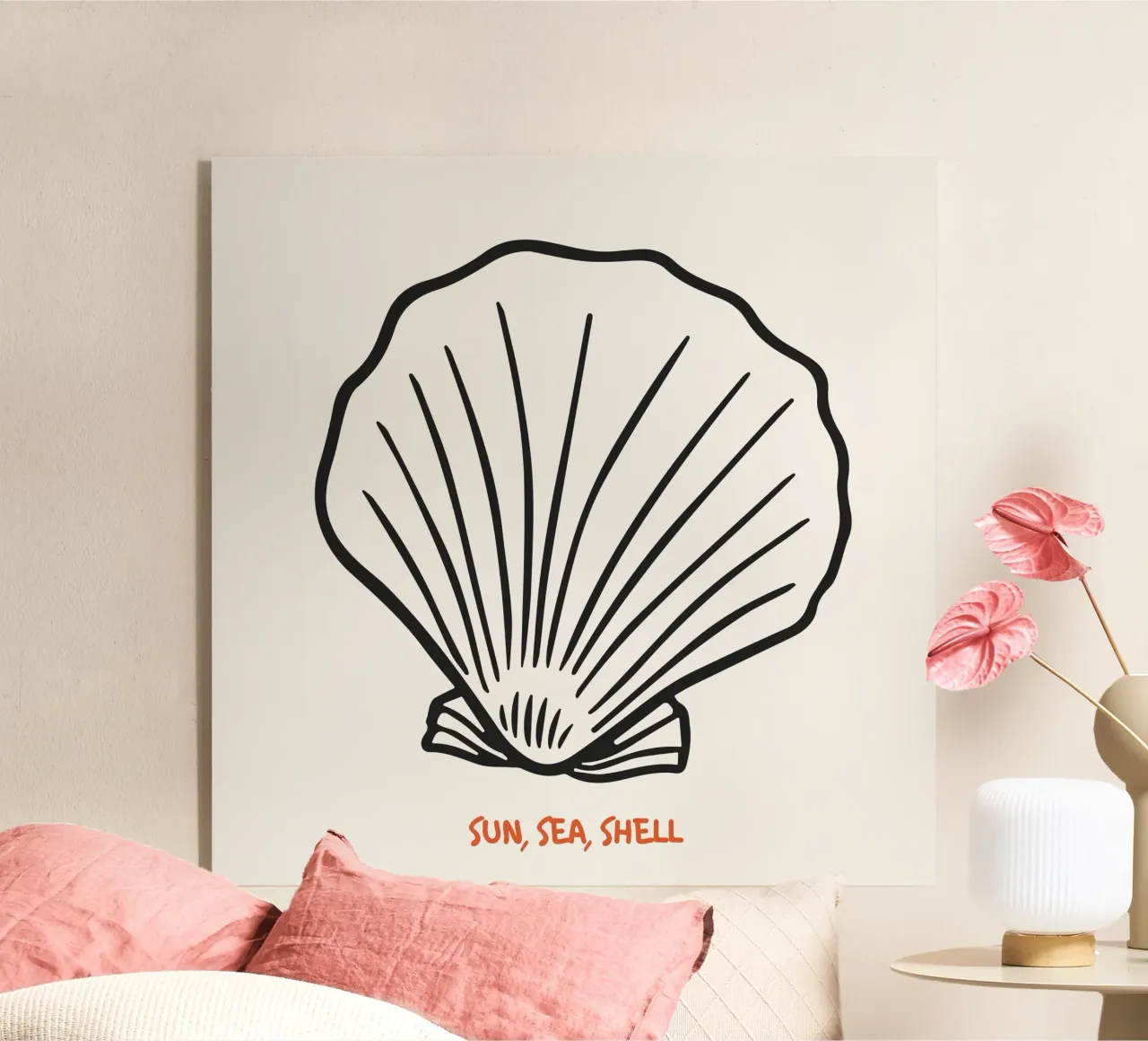 sea, sun, shell plexiglass da PurePeachStudio