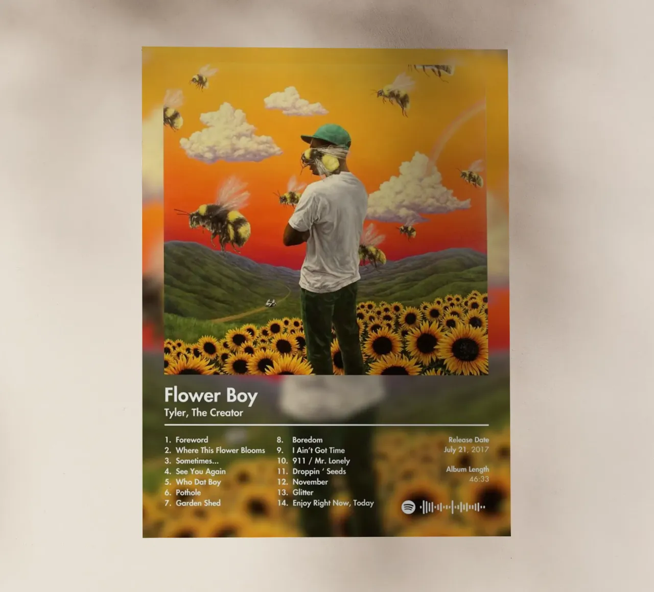 Tyler The Creator Flower Boy pellicola backlit da Roronoa7