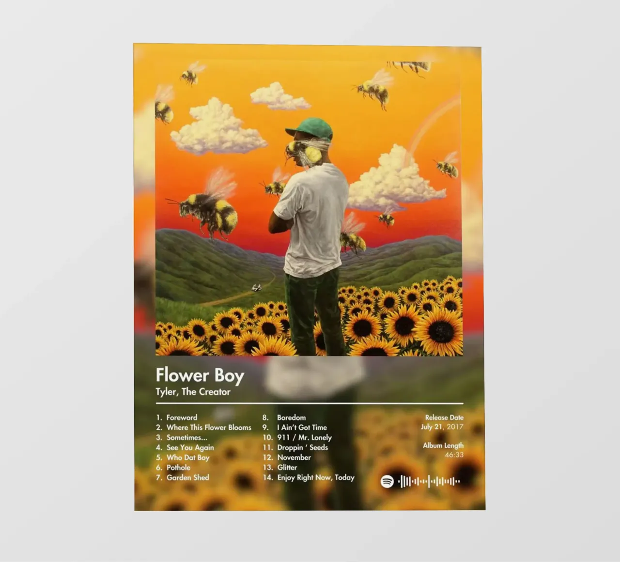 Tyler The Creator Flower Boy pellicola backlit da Roronoa7