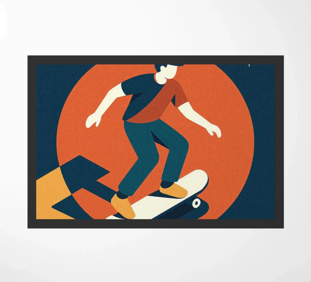 Skate Dynamique - Poster grafico d'epoca zerbino da JETLAG | affiches voyage