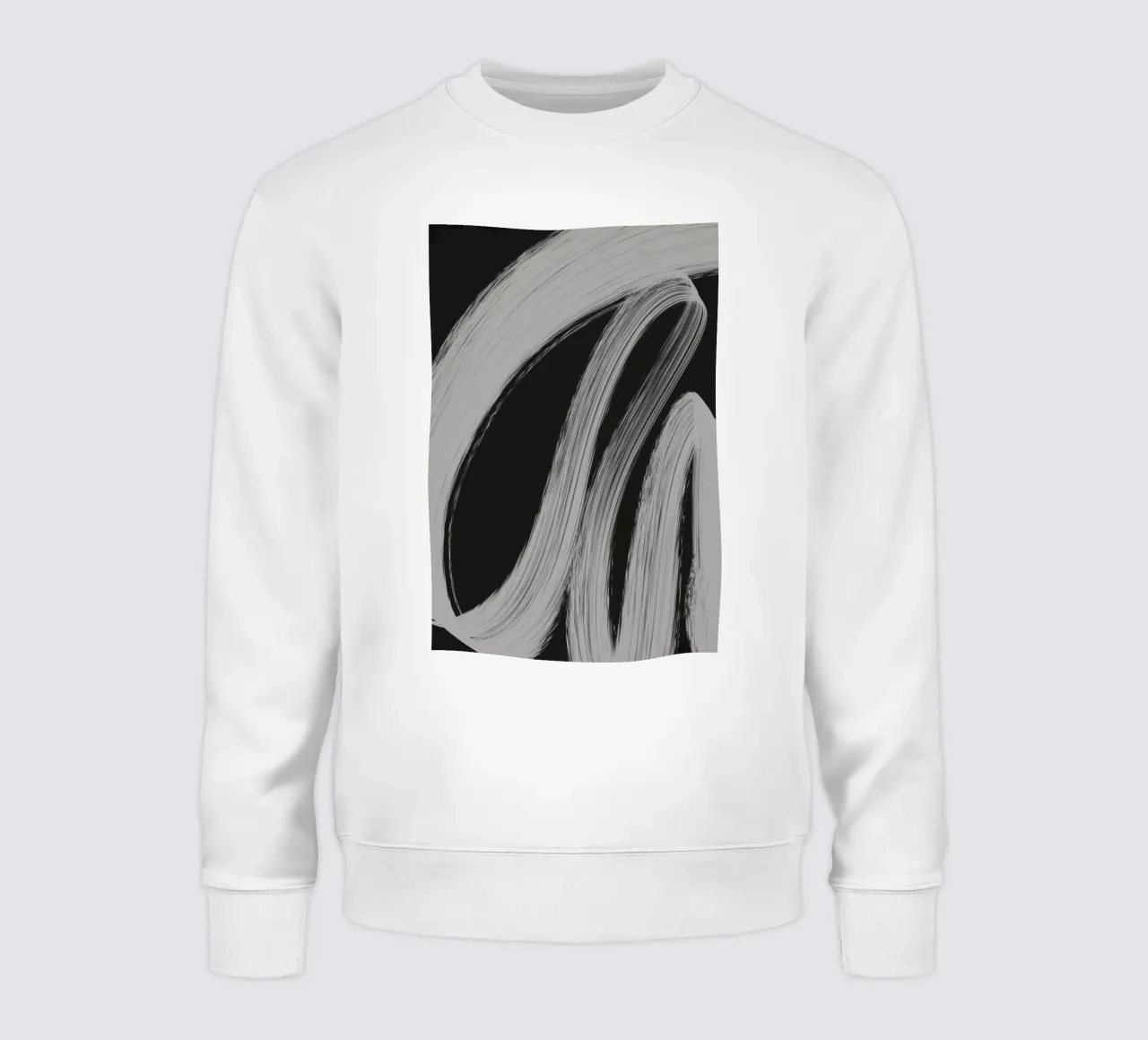 Gray Strokes No 3 felpa da treechild