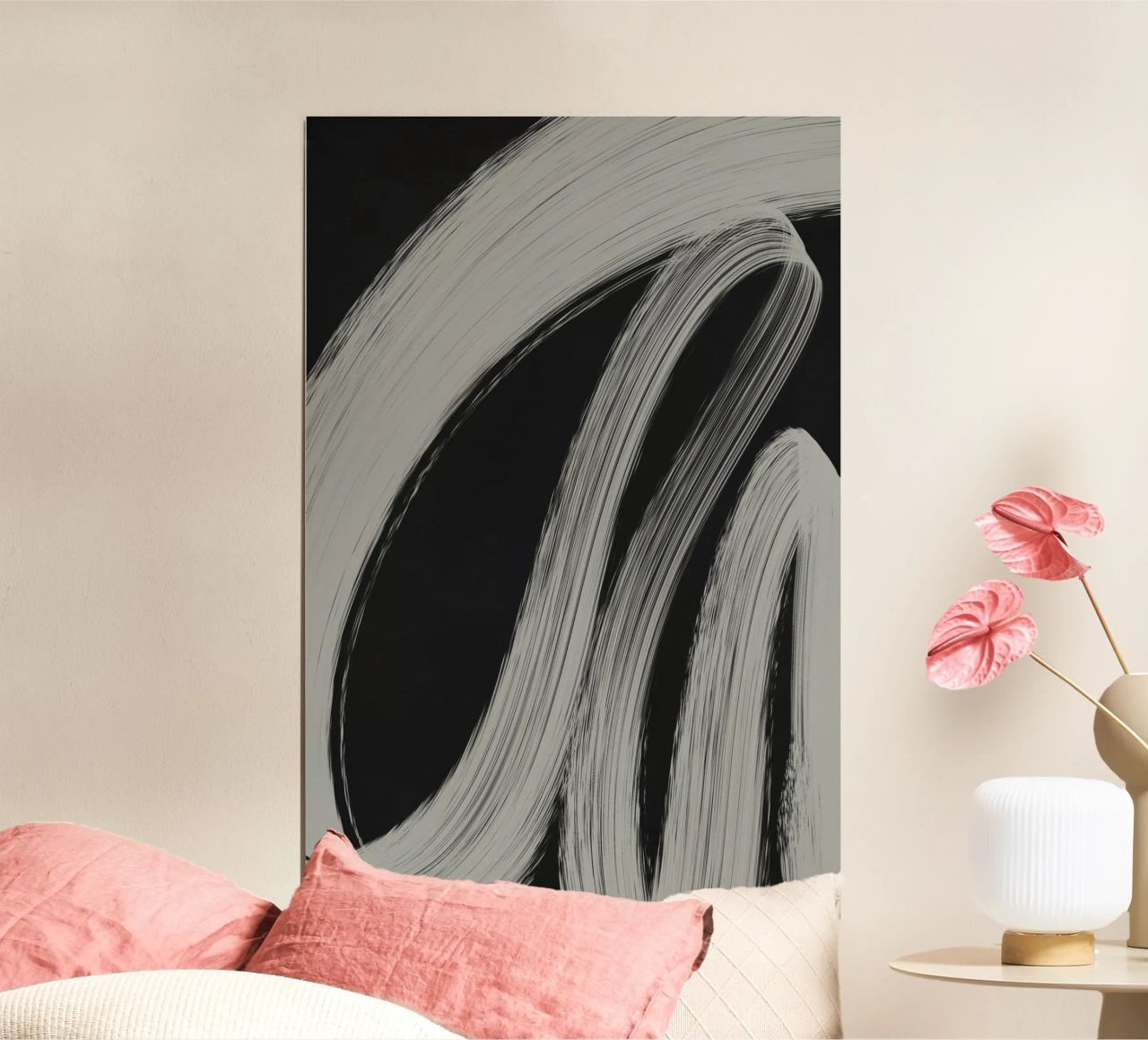 Gray Strokes No 3 Poster von treechild