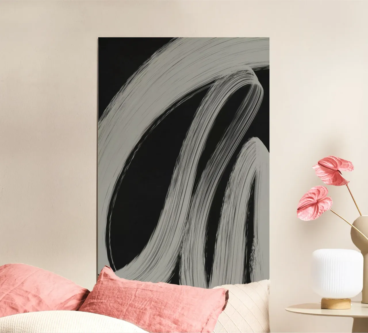 Gray Strokes No 3 Poster von treechild