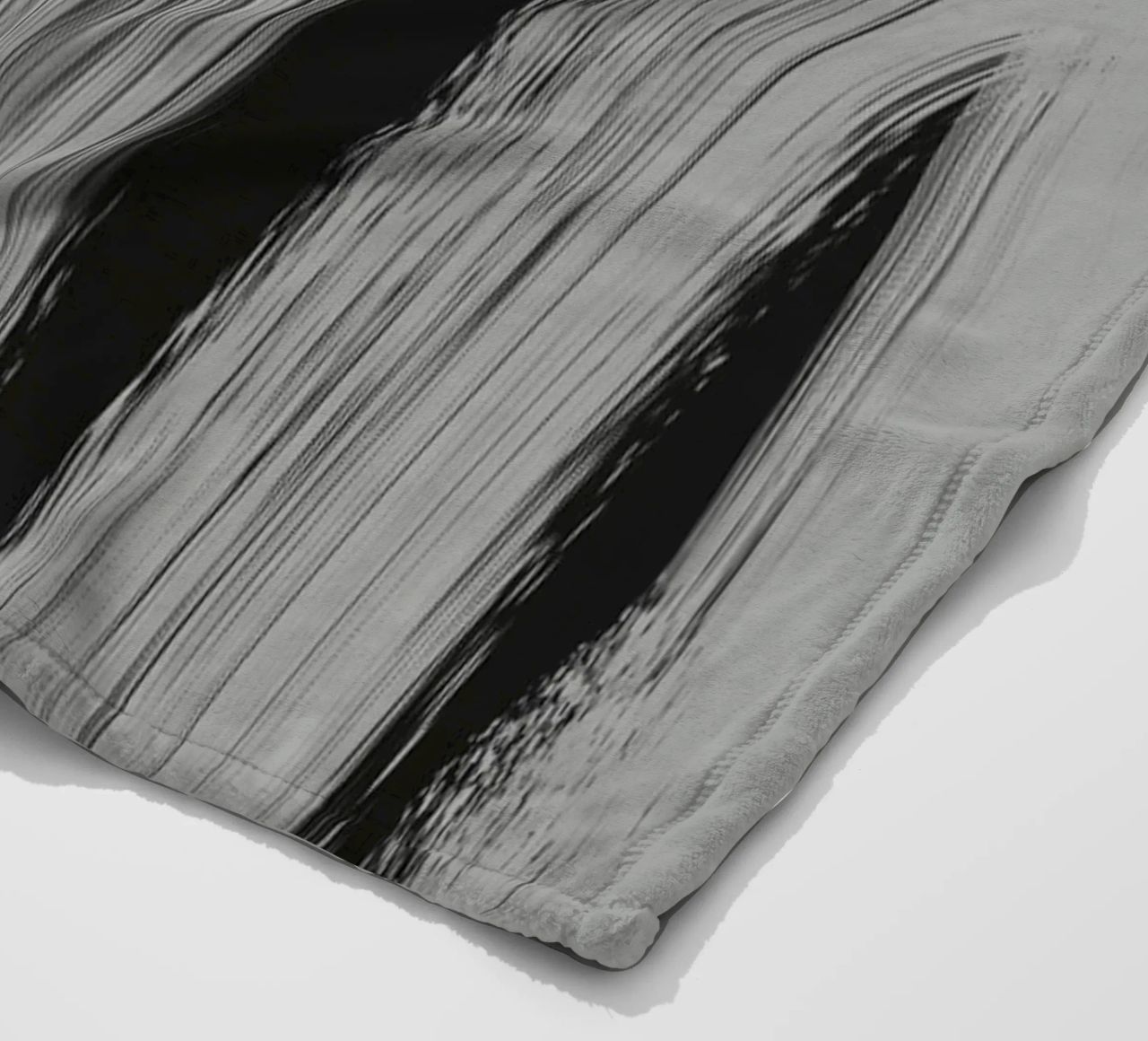 Gray Strokes No 3 Fleecedecke von treechild