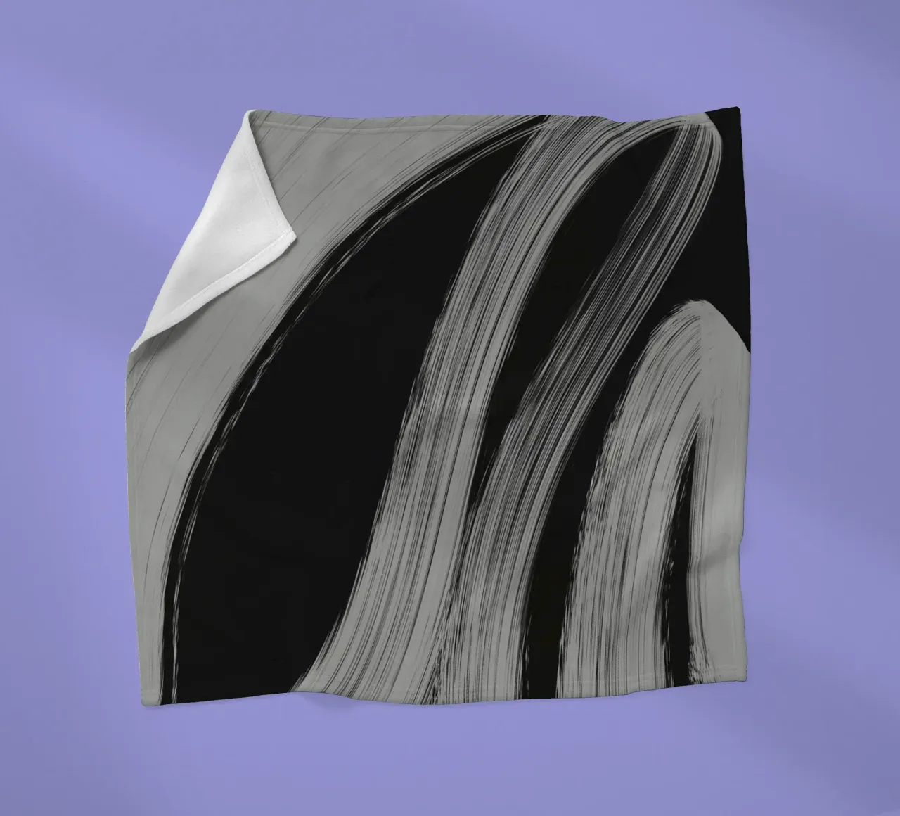 Gray Strokes No 3 manta de franela de treechild