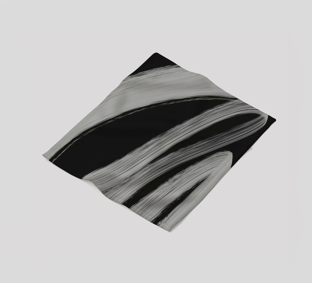 Gray Strokes No 3 Fleecedecke von treechild