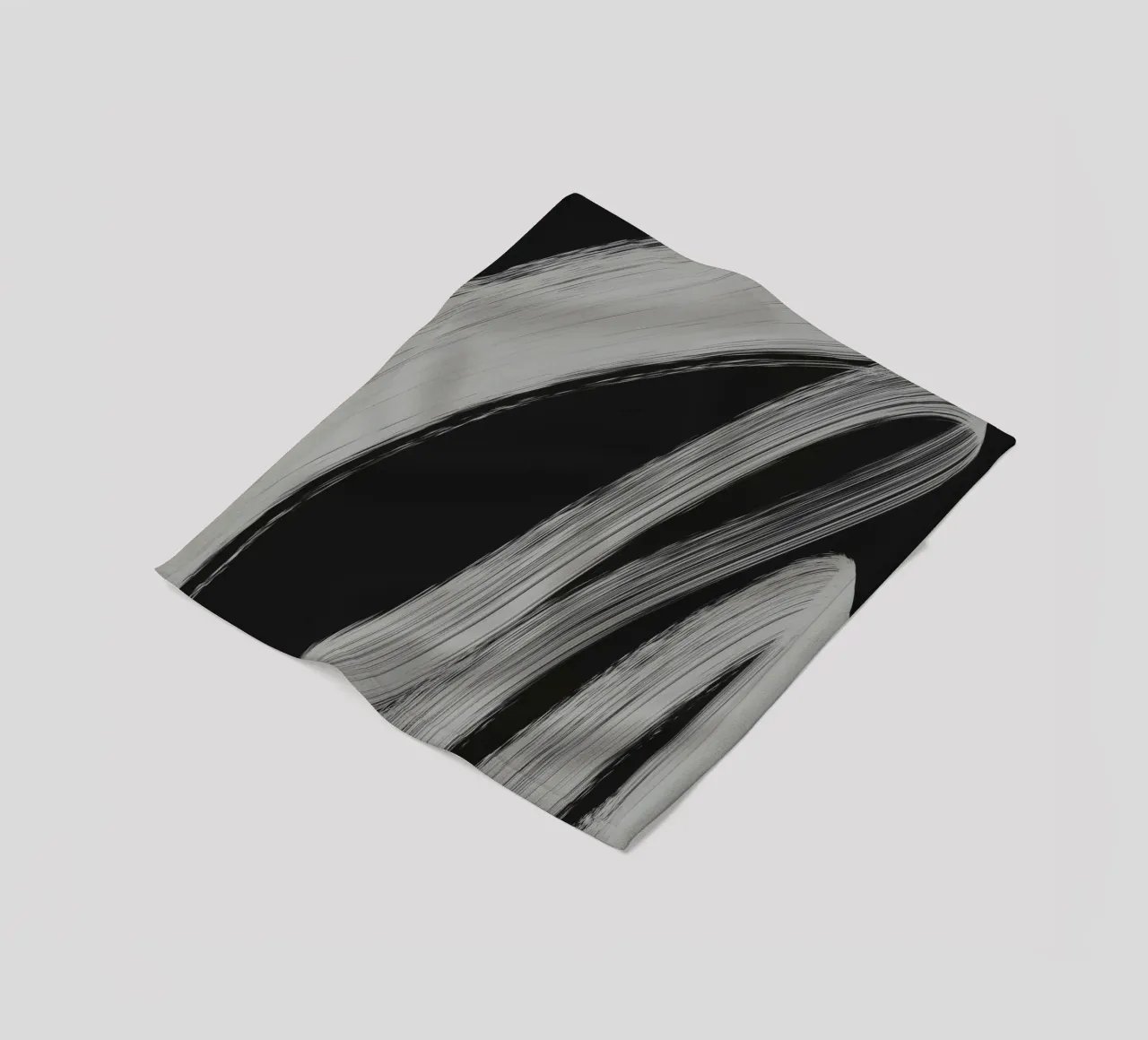 Gray Strokes No 3 fleece blanket by treechild