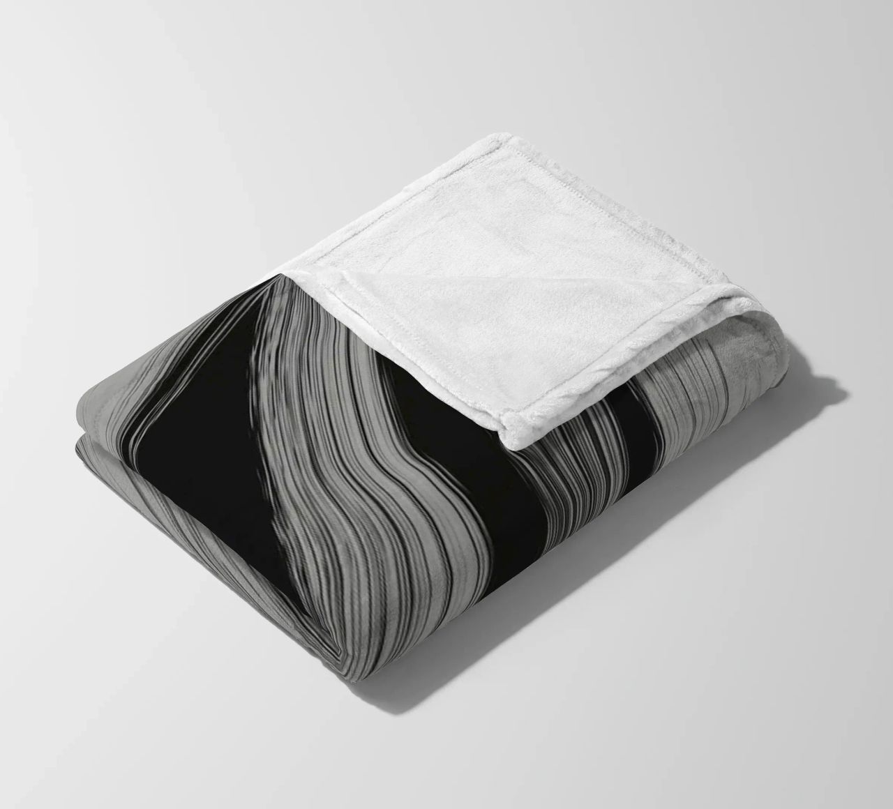 Gray Strokes No 3 Fleecedecke von treechild