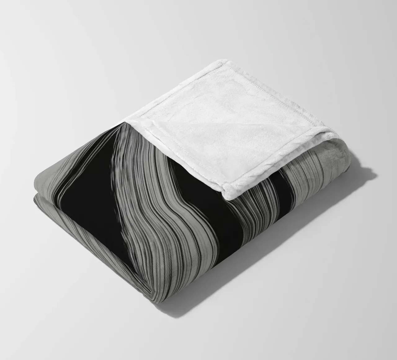 Gray Strokes No 3 fleece blanket by treechild