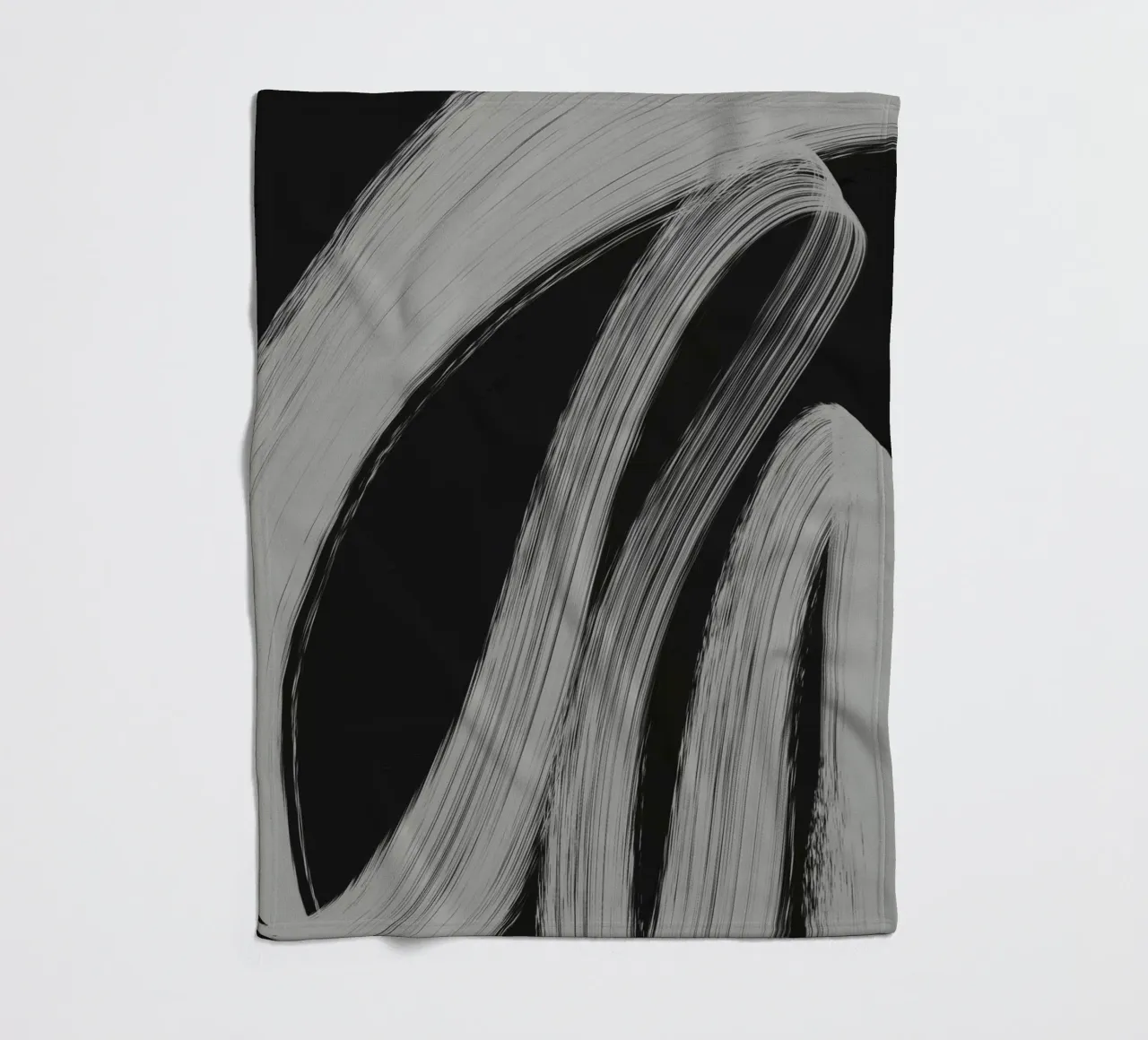 Gray Strokes No 3 fleece blanket by treechild