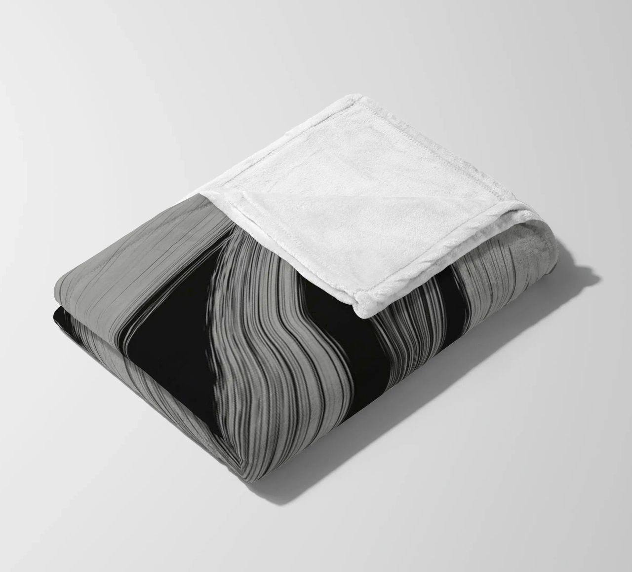 Gray Strokes No 3 Fleecedecke von treechild