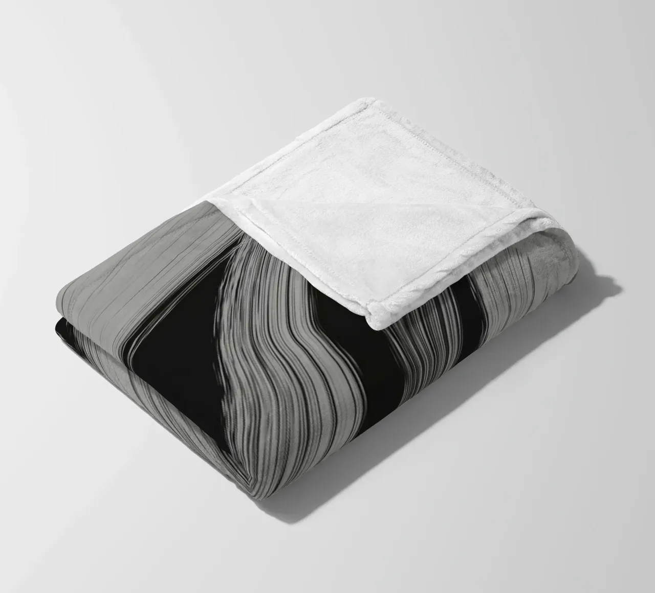 Gray Strokes No 3 fleece blanket by treechild