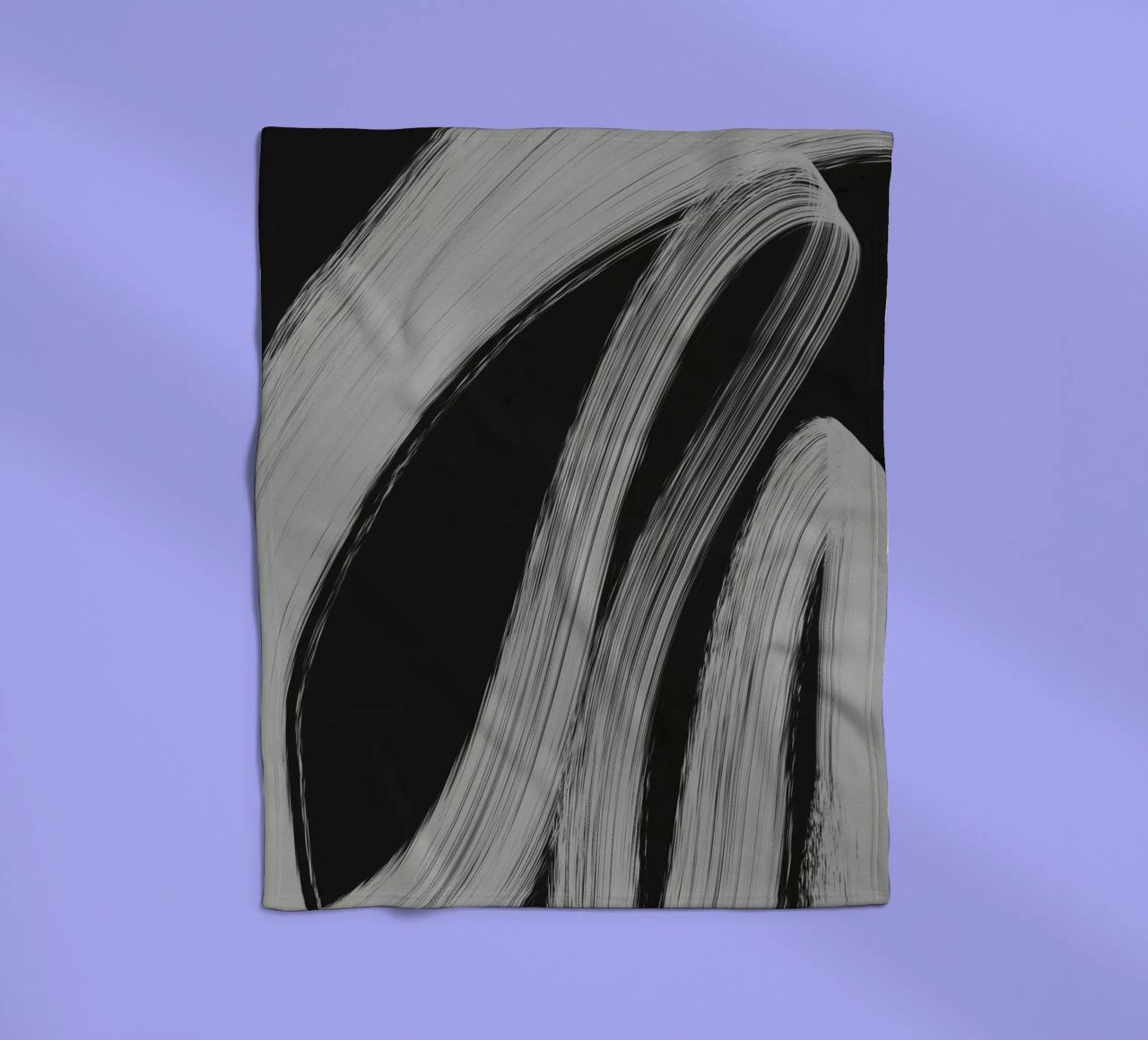 Gray Strokes No 3 Fleecedecke von treechild