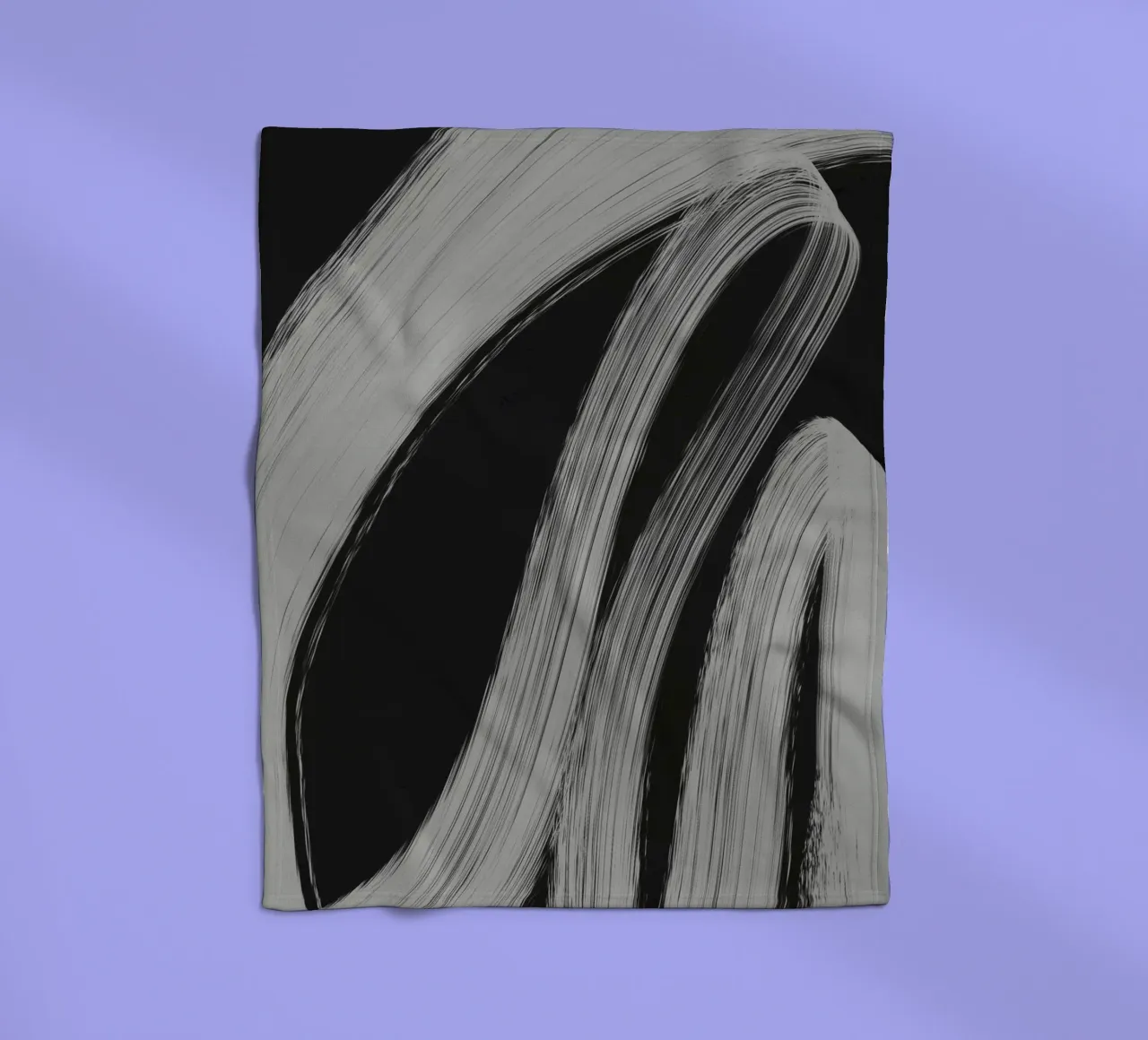 Gray Strokes No 3 manta de franela de treechild