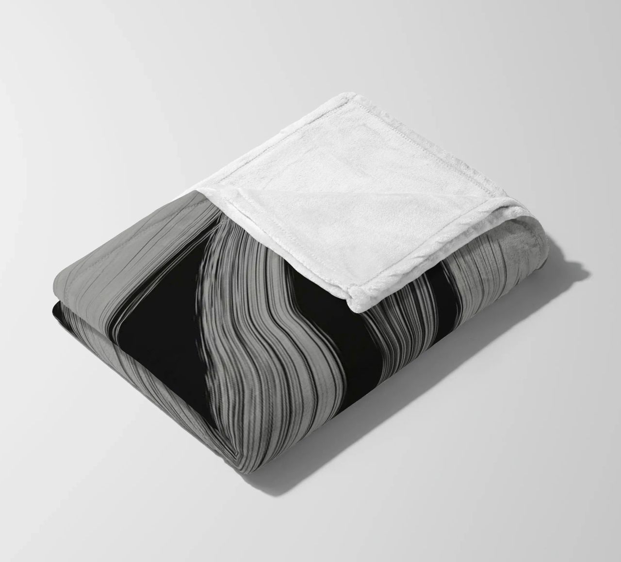 Gray Strokes No 3 Fleecedecke von treechild