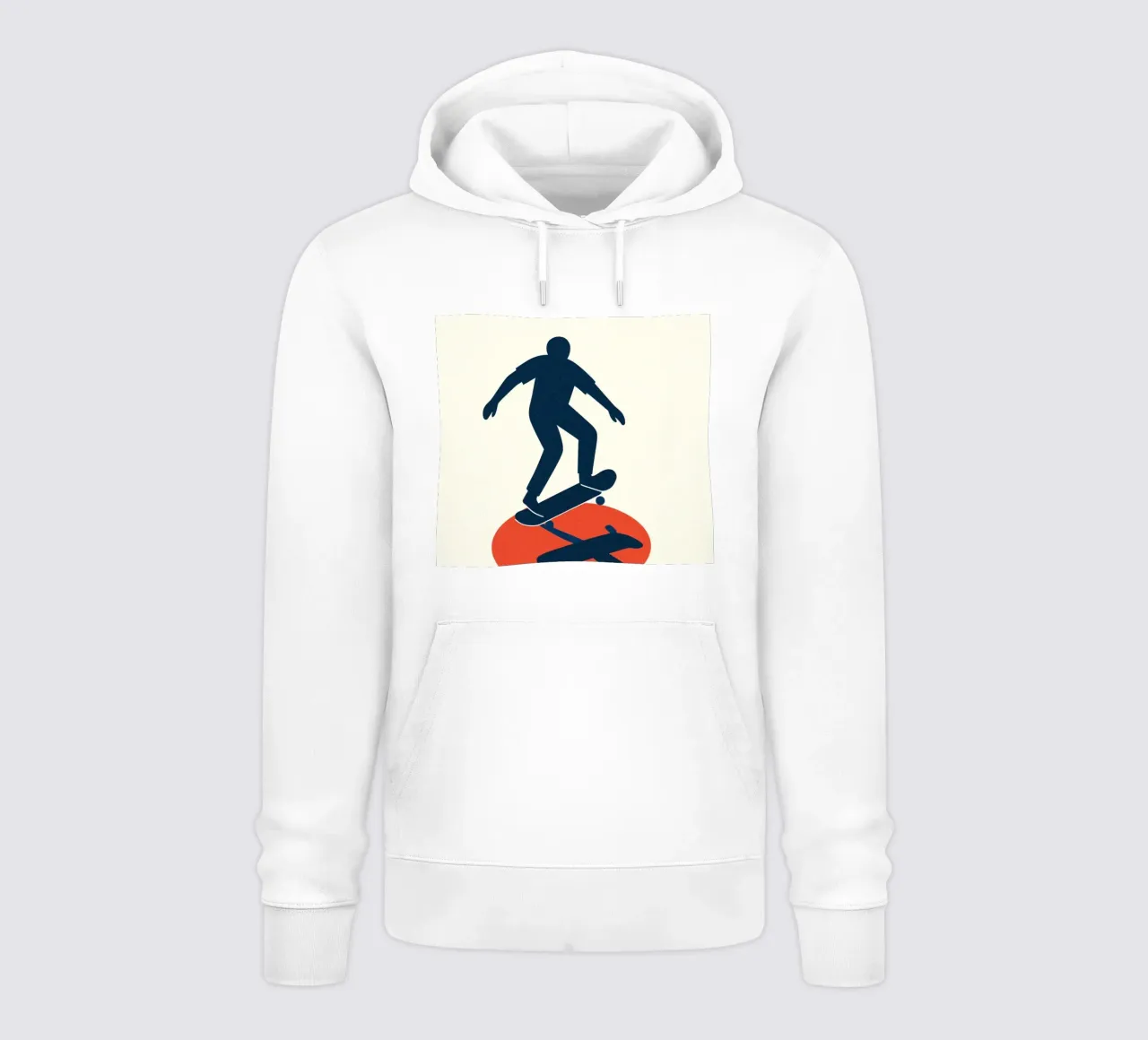 Skate Minimal - Poster grafico moderno felpa con cappuccio da JETLAG | affiches voyage