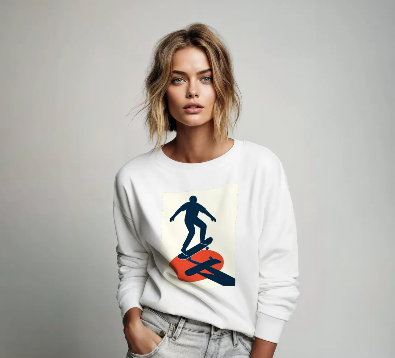 Skate Minimal - Poster grafico moderno felpa da JETLAG | affiches voyage