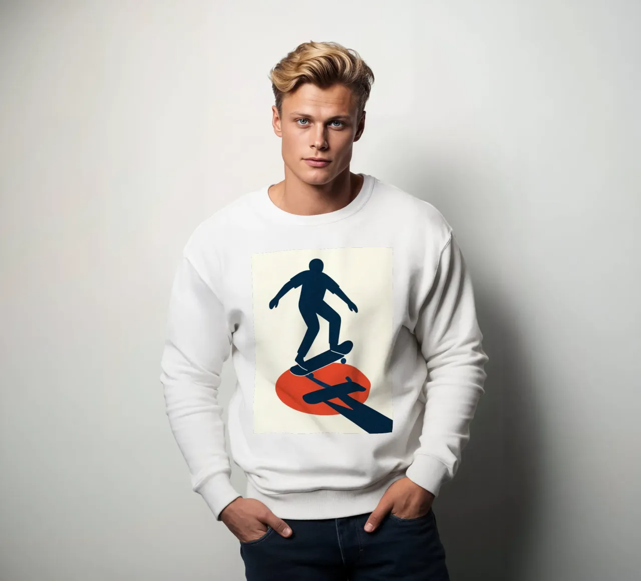 Skate Minimal - Poster grafico moderno felpa da JETLAG | affiches voyage