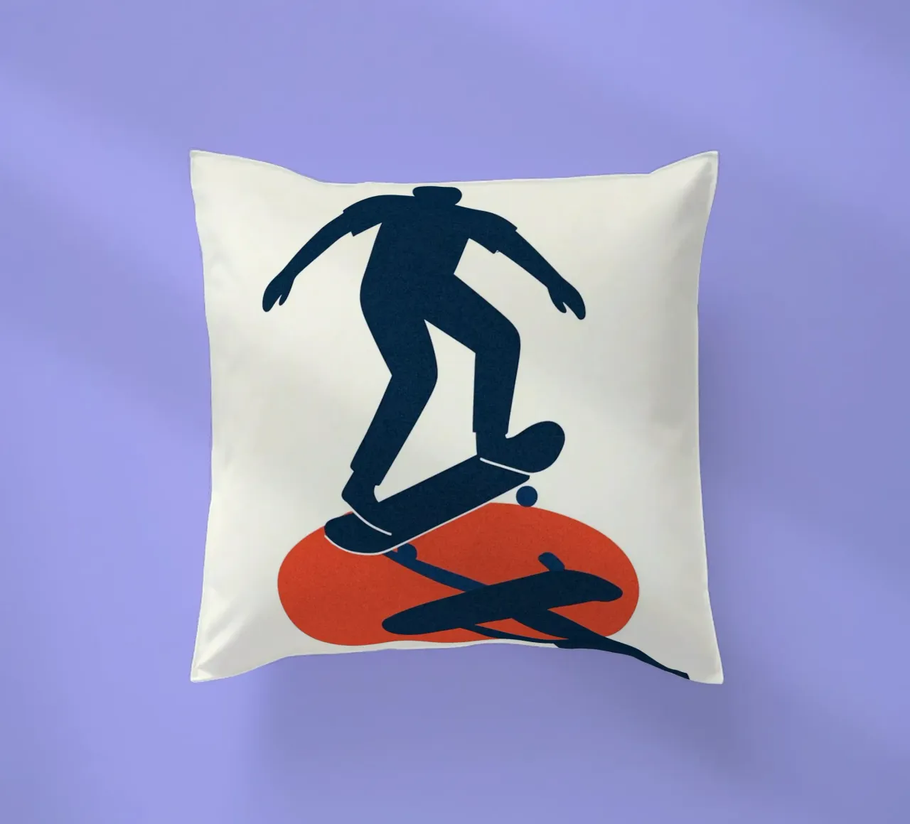 Skate Minimal - Poster grafico moderno cuscino da JETLAG | affiches voyage
