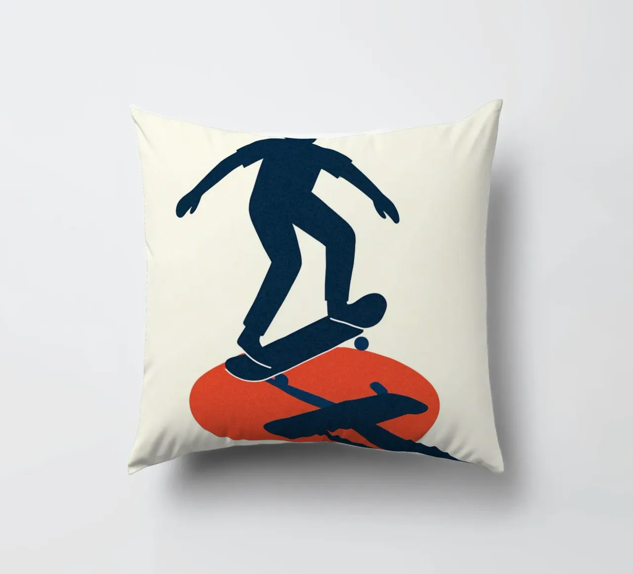 Skate Minimal - Poster grafico moderno cuscino da JETLAG | affiches voyage