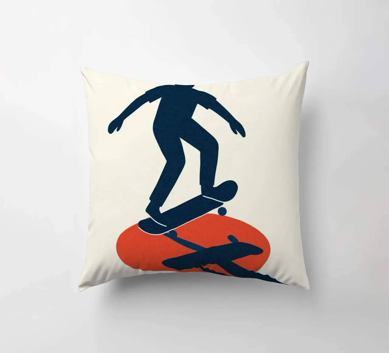 Skate Minimal - Poster grafico moderno cuscino da JETLAG | affiches voyage