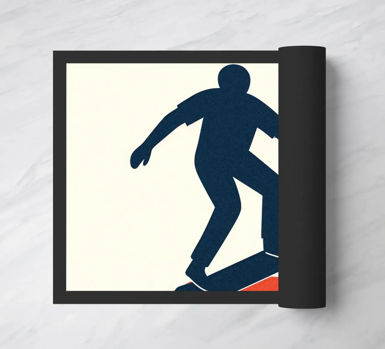 Skate Minimal - Poster grafico moderno zerbino da JETLAG | affiches voyage