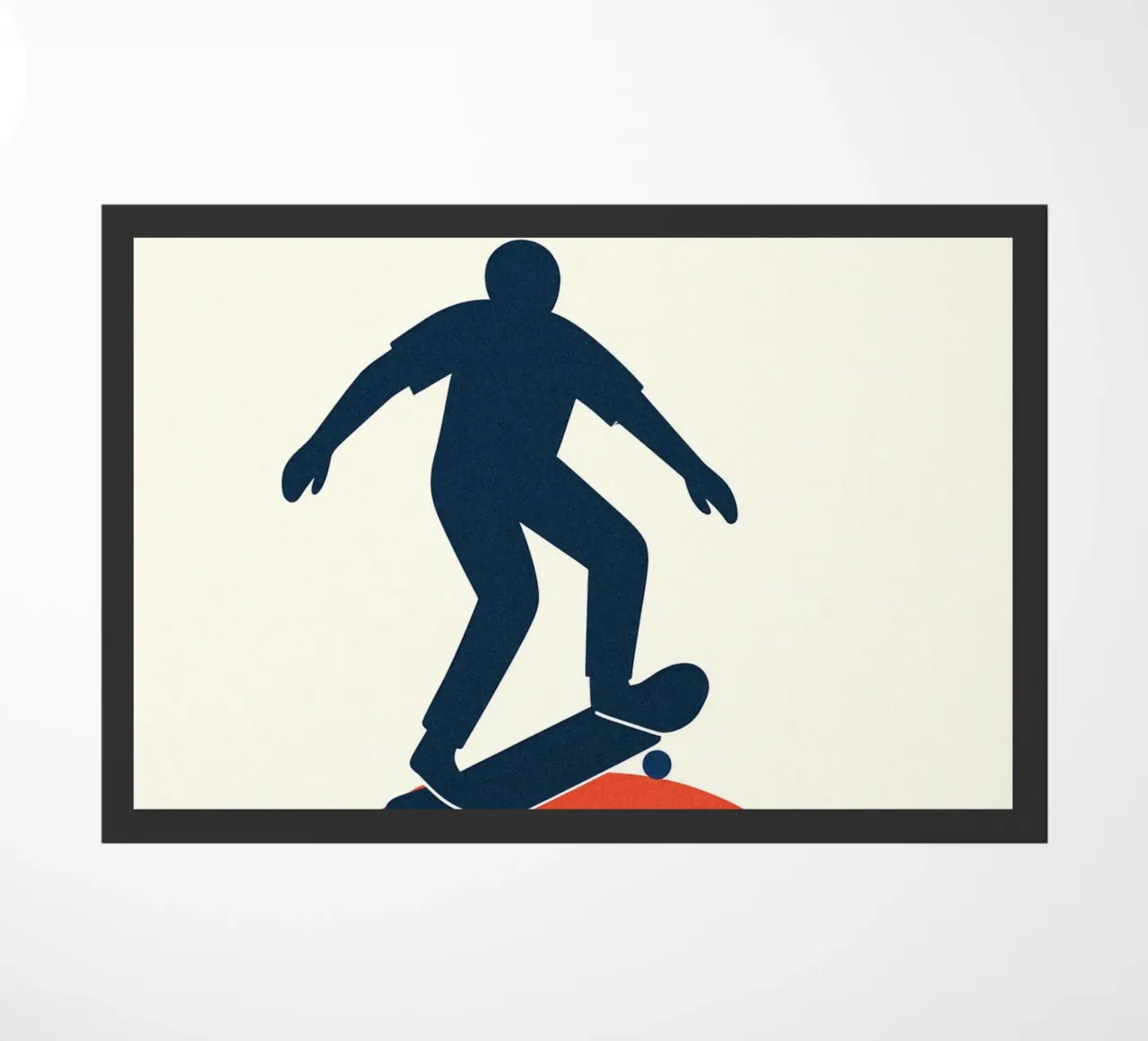 Skate Minimal - Poster grafico moderno zerbino da JETLAG | affiches voyage