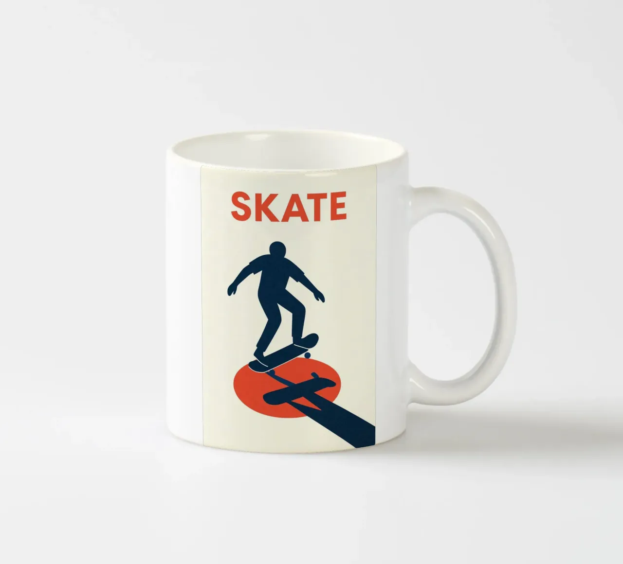 Skate Minimal - Poster grafico moderno tazza in ceramica da JETLAG | affiches voyage