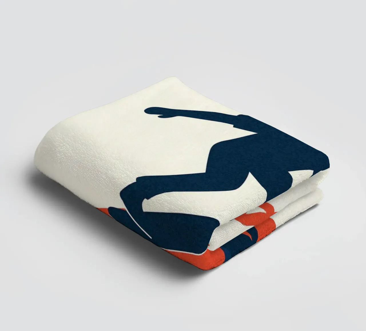 Skate Minimal - Poster grafico moderno asciugamano da bagno da JETLAG | affiches voyage