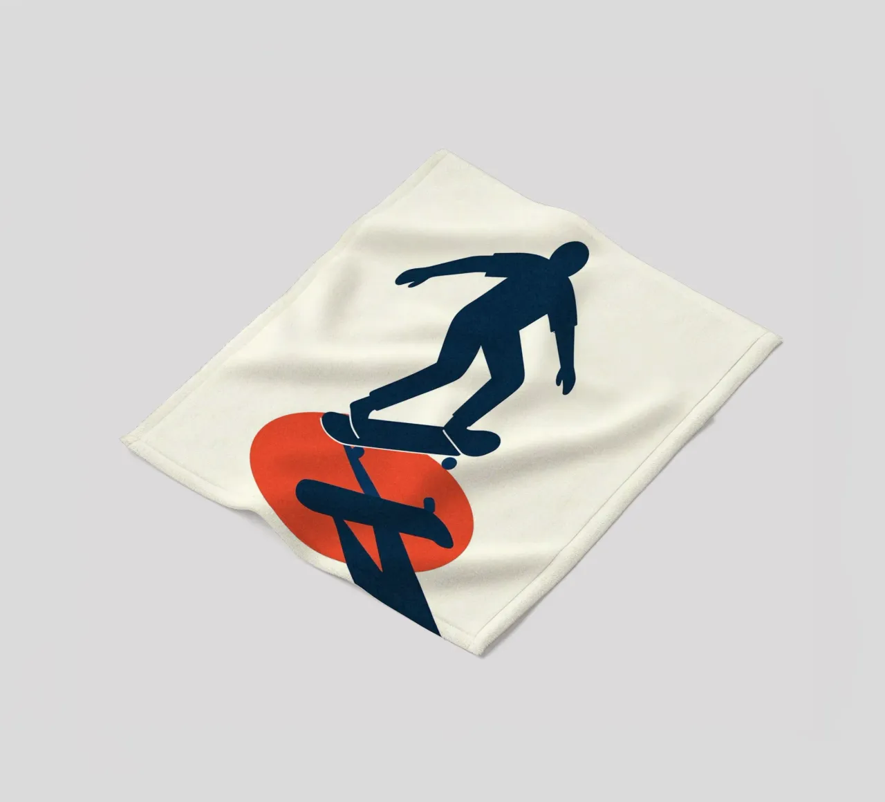 Skate Minimal - Poster grafico moderno coperta in pile da JETLAG | affiches voyage