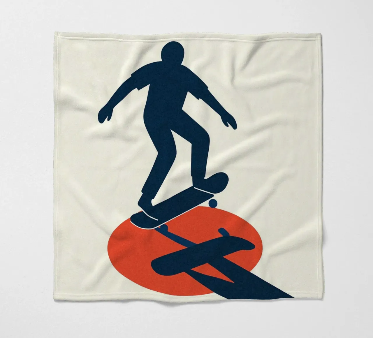 Skate Minimal - Poster grafico moderno coperta in pile da JETLAG | affiches voyage