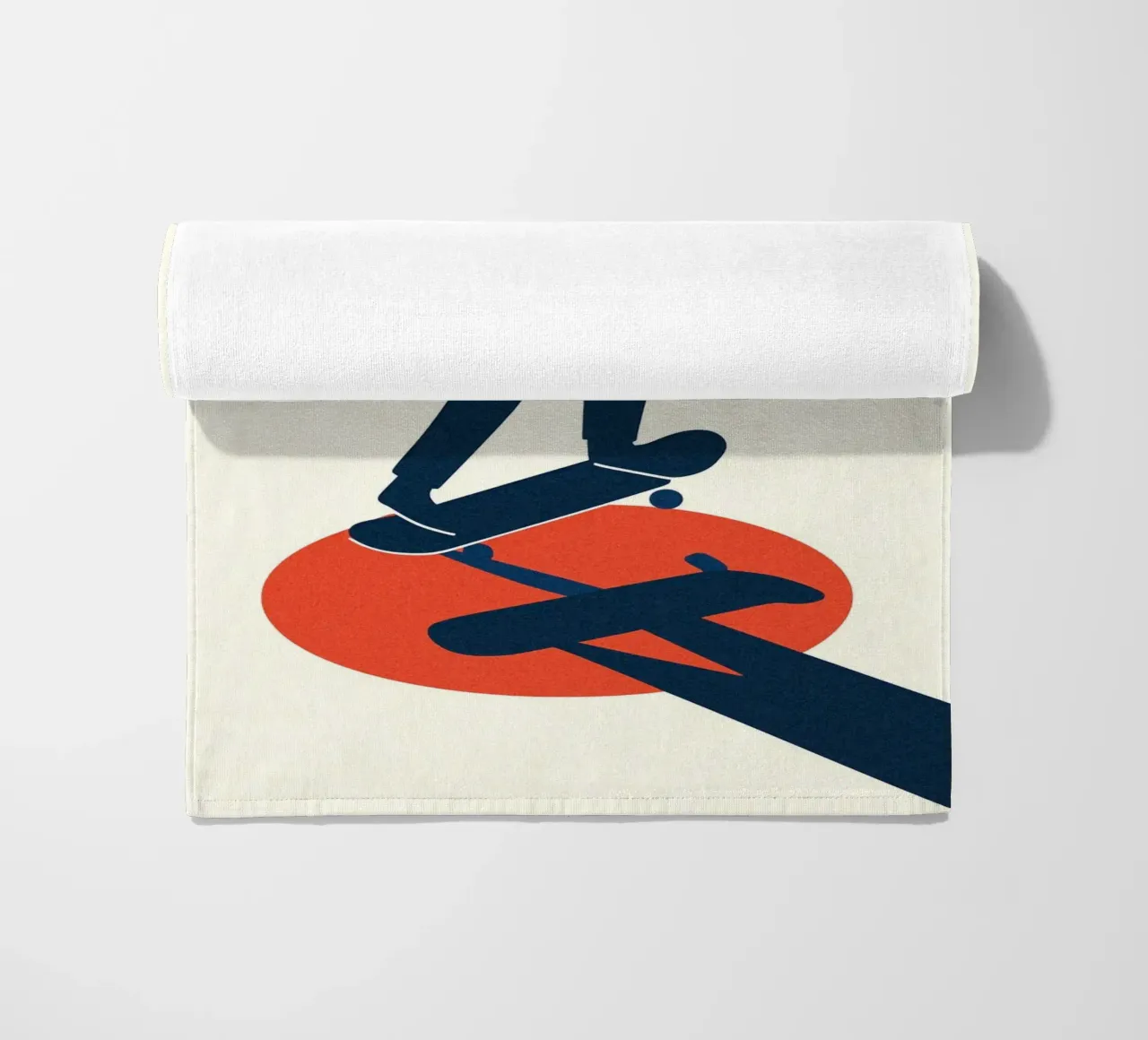 Skate Minimal - Poster grafico moderno telo mare da JETLAG | affiches voyage