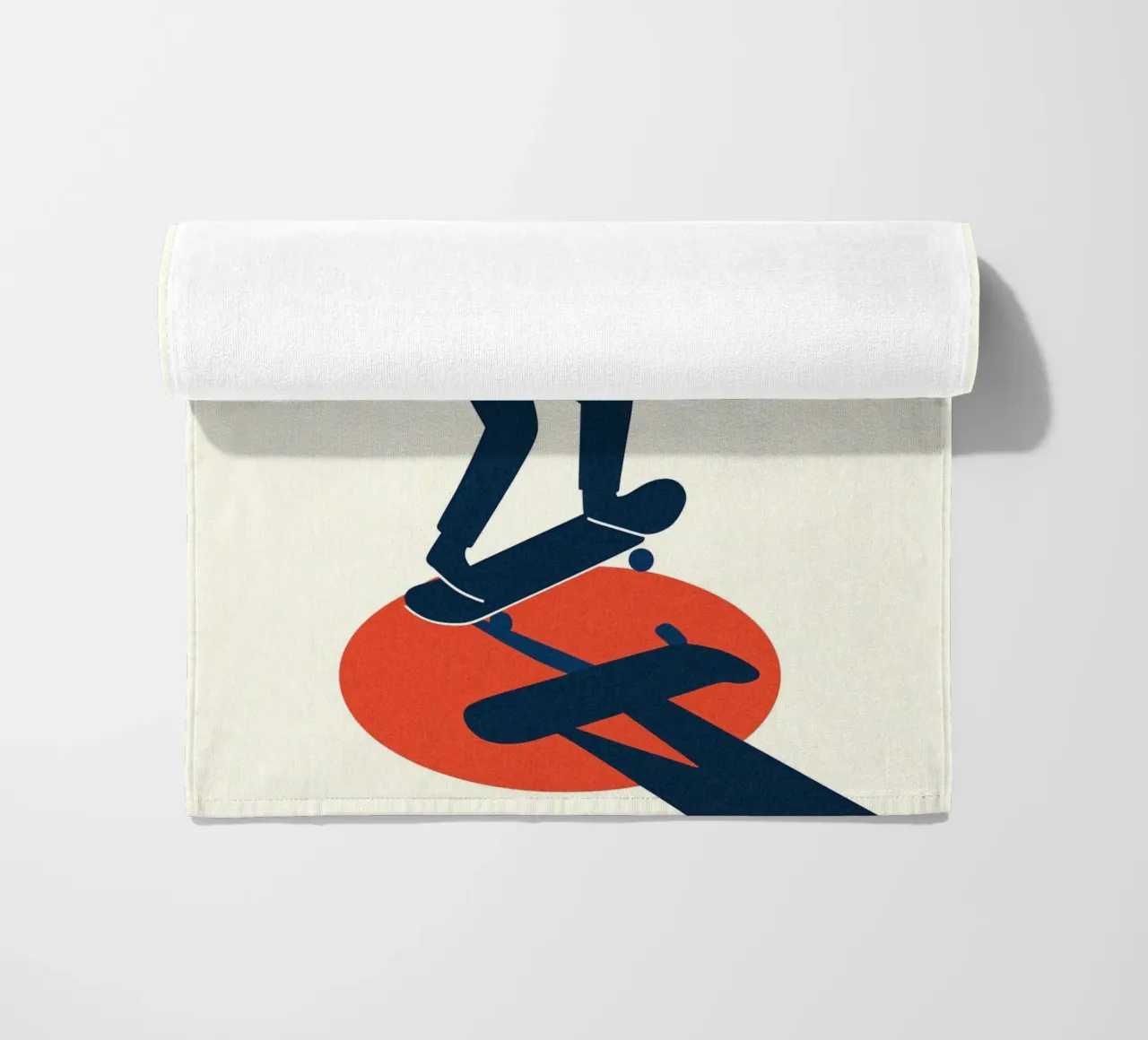 Skate Minimal - Poster grafico moderno telo mare da JETLAG | affiches voyage