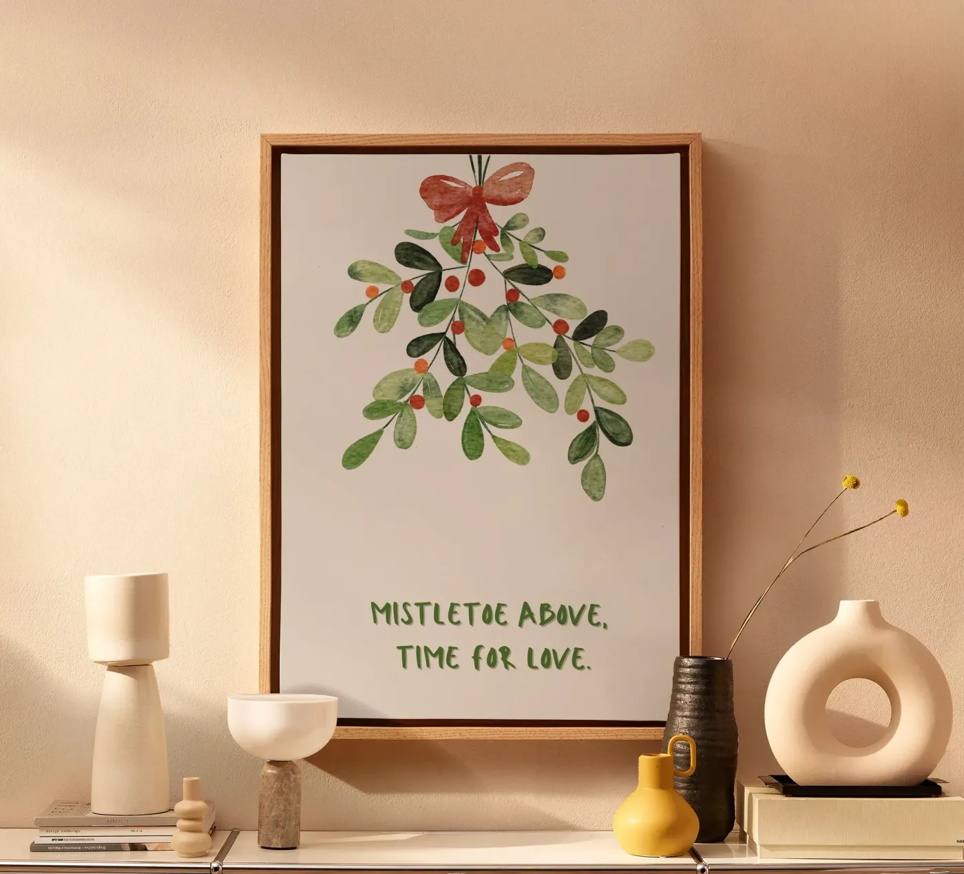 Mistletoe canvas van PurePeachStudio