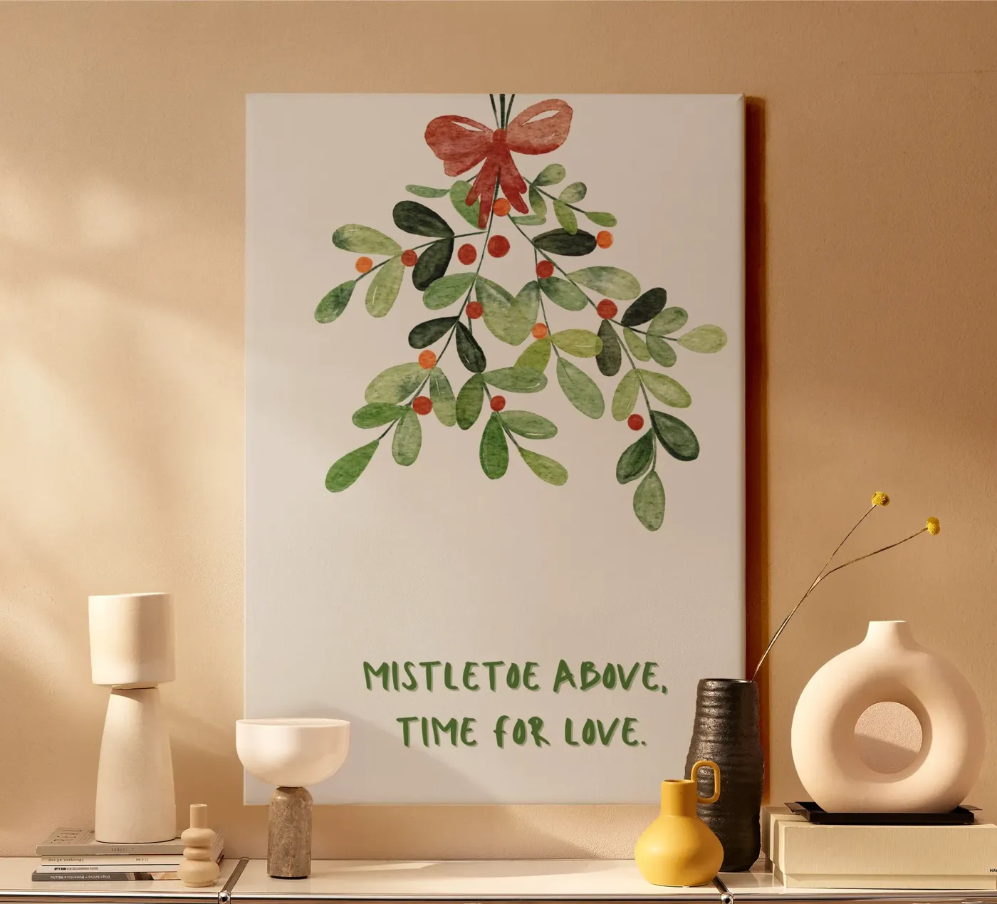 Mistletoe canvas van PurePeachStudio