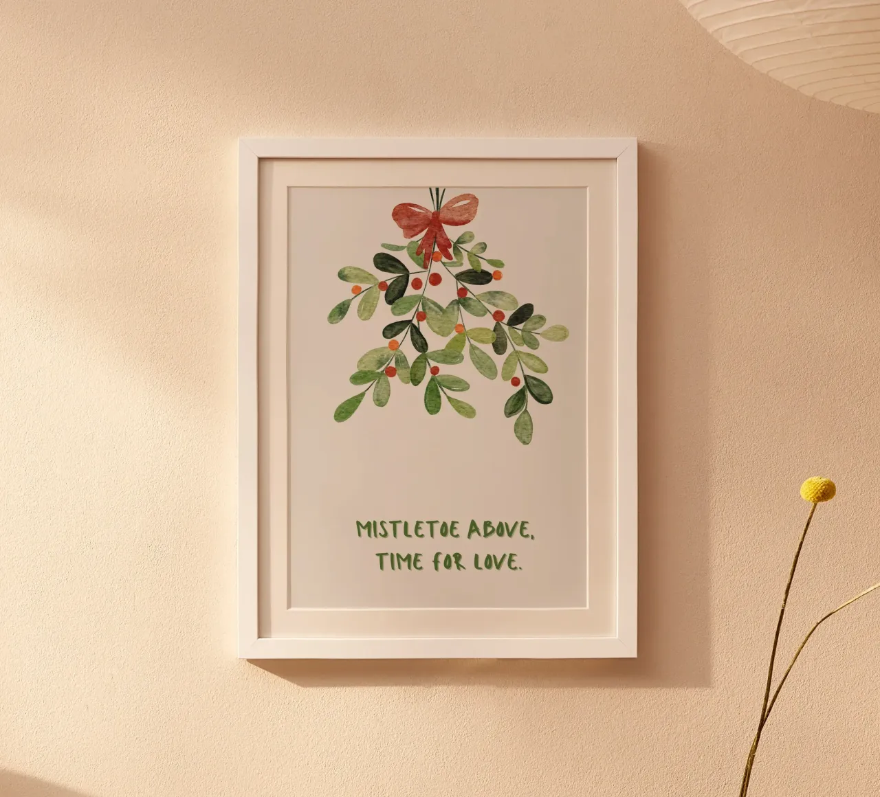 Mistletoe carta hahnemühle da PurePeachStudio