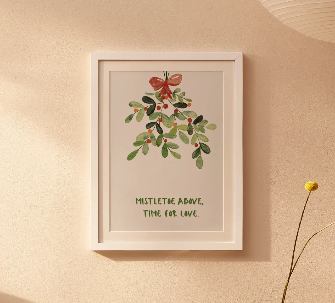 Mistletoe poster van PurePeachStudio