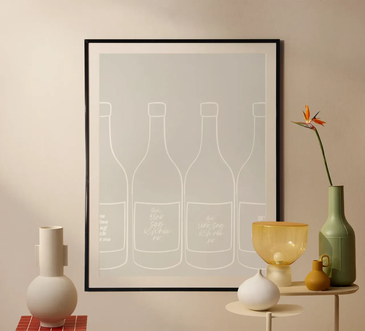 Zu Vino Sag Ich Nie No carta hahnemühle da PurePeachStudio