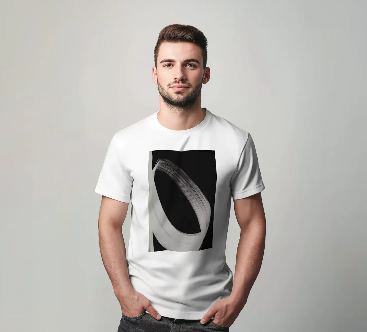 Gray Strokes No 4 t-shirt da treechild