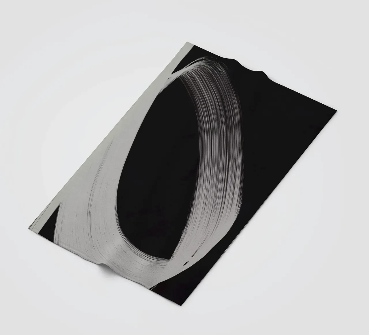 Gray Strokes No 4 coperta in pile da treechild