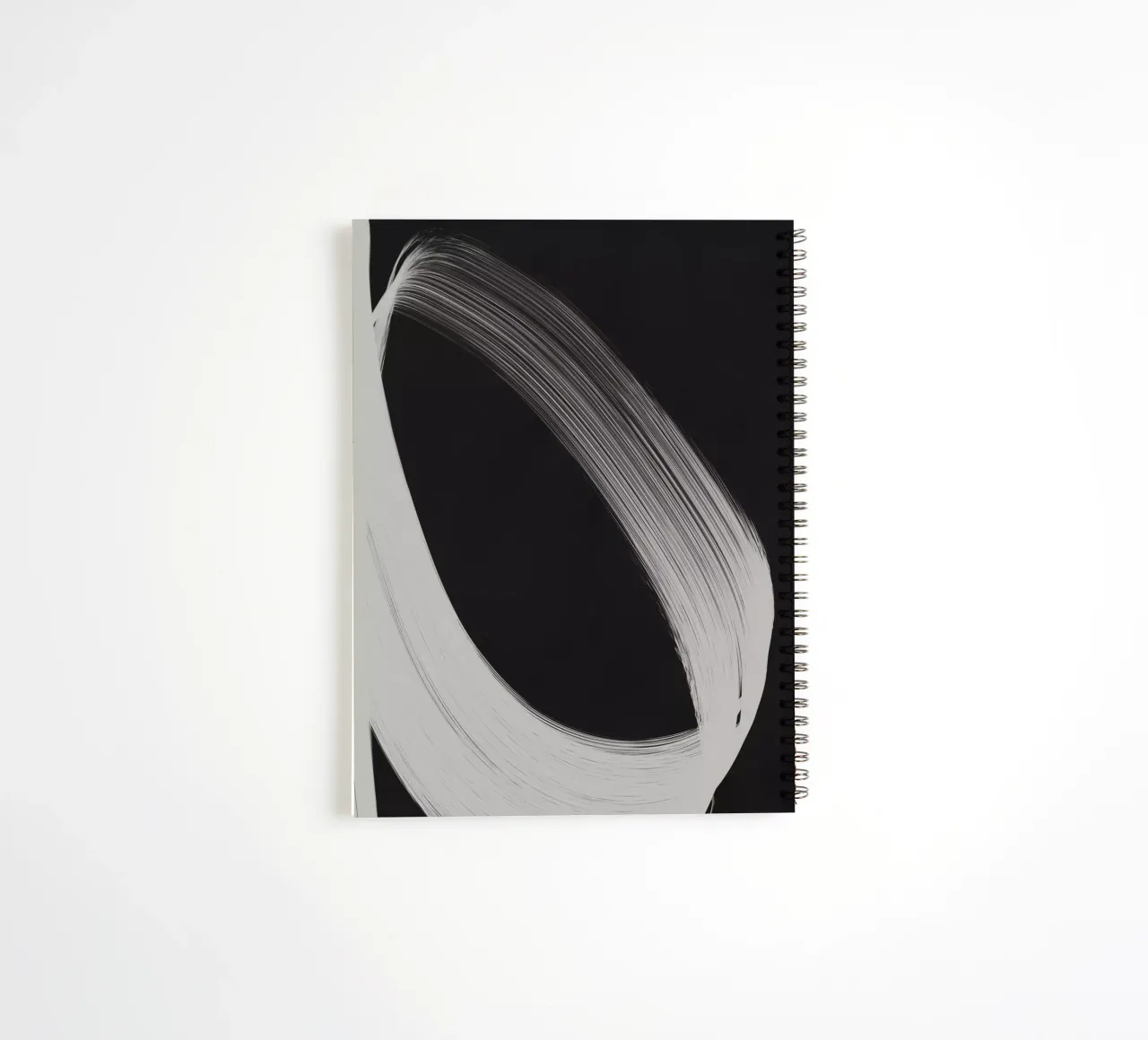 Gray Strokes No 4 spiral notebook by treechild